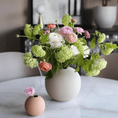Gift Package | Ball Sand Vase by Cooee & Dried Flowers - Image 2