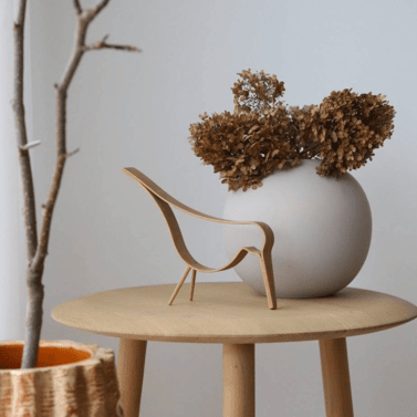 Gift Package | Ball Sand Vase by Cooee & Dried Flowers - Image 4