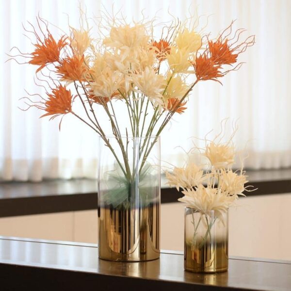 Flower Arrangement | Gold & Clear Cactus Duo