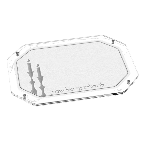 Hadlokas Neiros Tray - Leatherite Silver