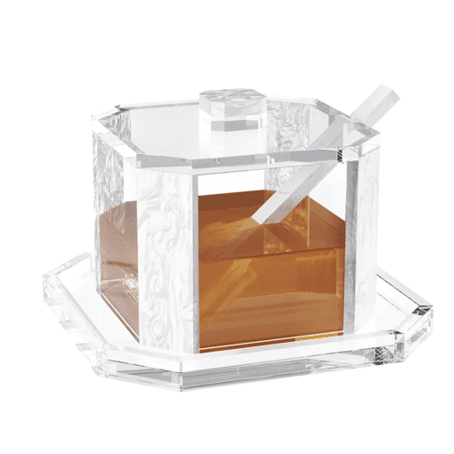 RH & Succos Gift Package | White Pearl Honey Dish & 2 Flavored Honey’s – תמונה 2