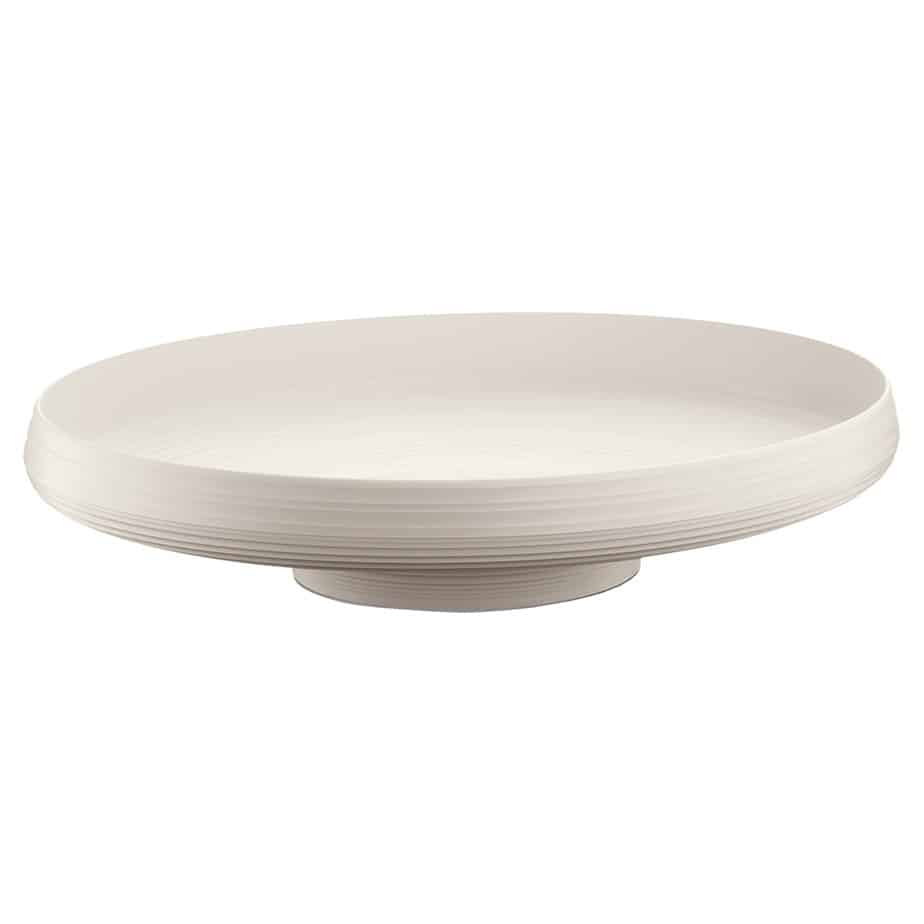 Tierra Centerpiece Fruit Bowl, Milk White