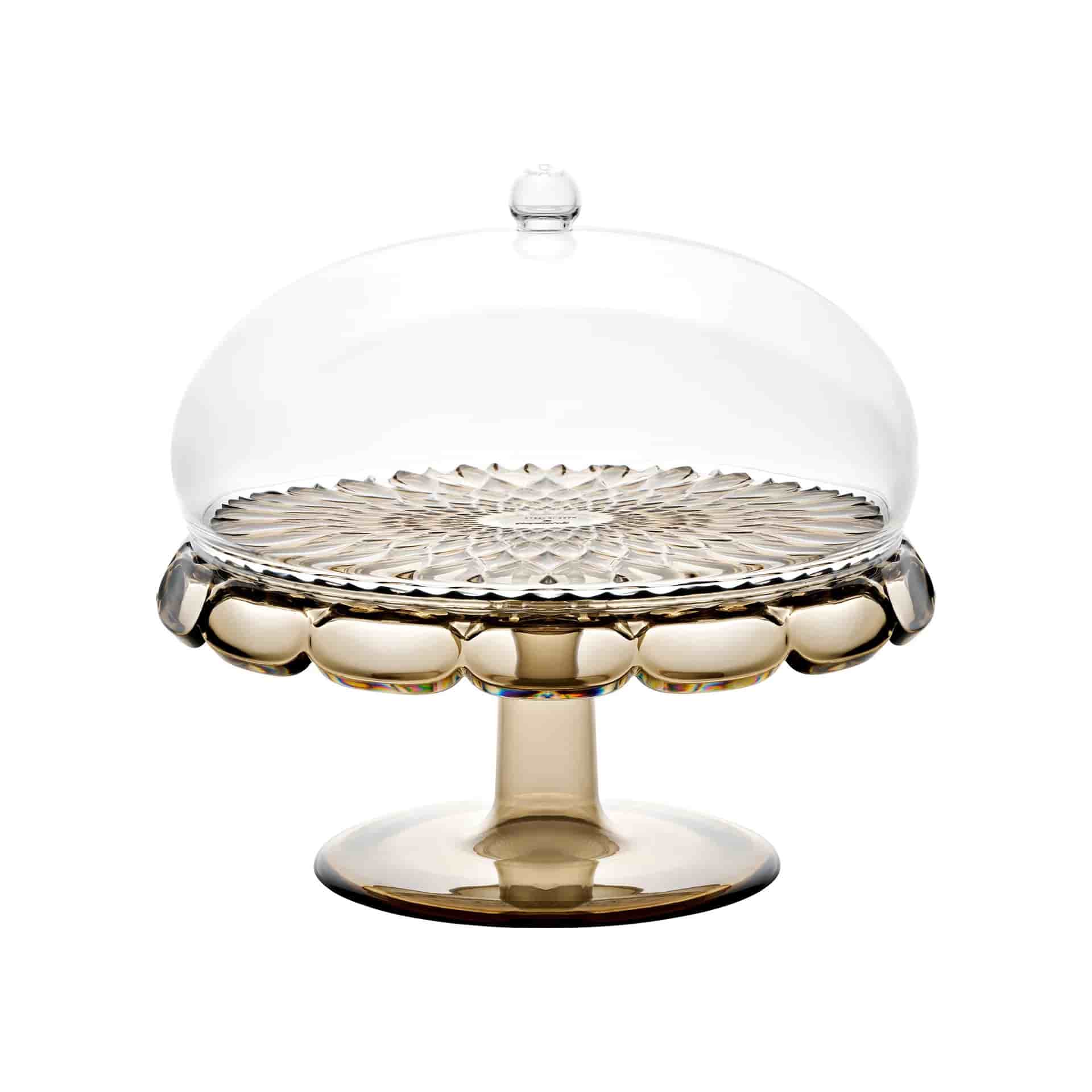 Gift Package | Smoked Cake Stand with Dome and Lemon Meringue Pie - Image 2
