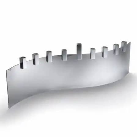 Wave Menorah, Silver - Image 4