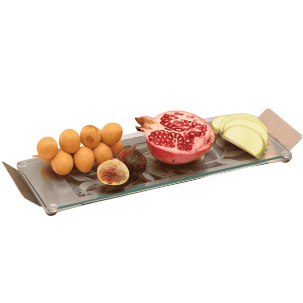 RH & Succos Gift Package | Pomegranate Tray & 2 Jars of Flavored Honey - Image 2