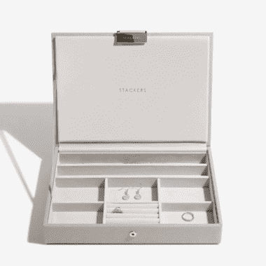 Classic Jewelry Box Lid, Taupe – תמונה 4