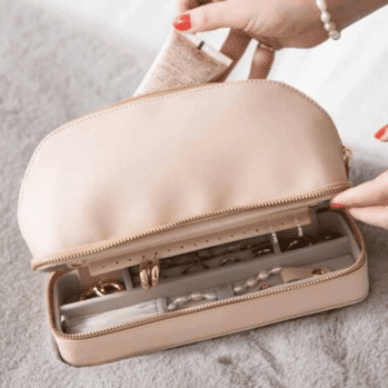 Cosmetic and Jewelry Bag, Blush – תמונה 9