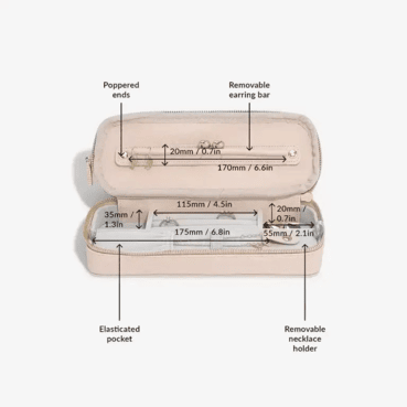 Cosmetic and Jewelry Bag, Blush – תמונה 2