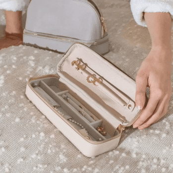 Cosmetic and Jewelry Bag, Blush – תמונה 8