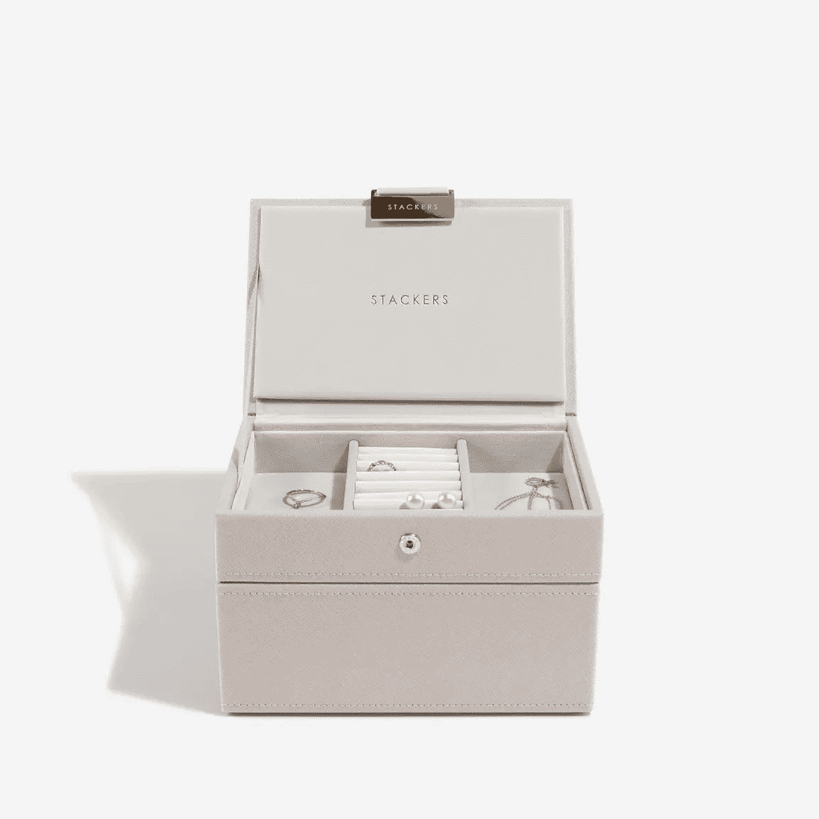 Mini Jewelry Box, Set of 2, Taupe