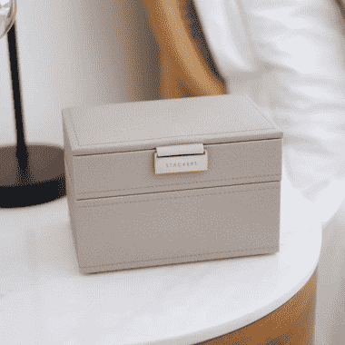 Mini Jewelry Box, Set of 2, Taupe – תמונה 10