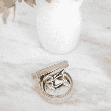 Mini Travel Jewelry Box, Blush – תמונה 5