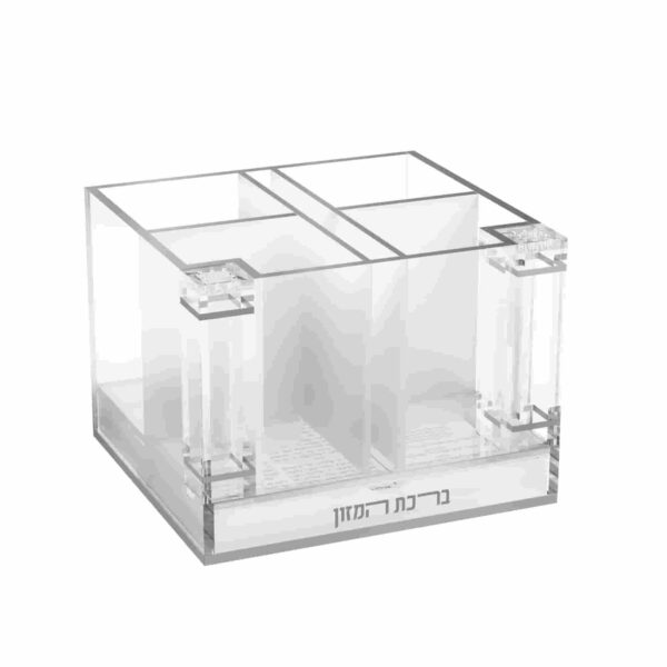 Classic Cutlery and Napkin Holder with Salt & Bencher Set, Silver