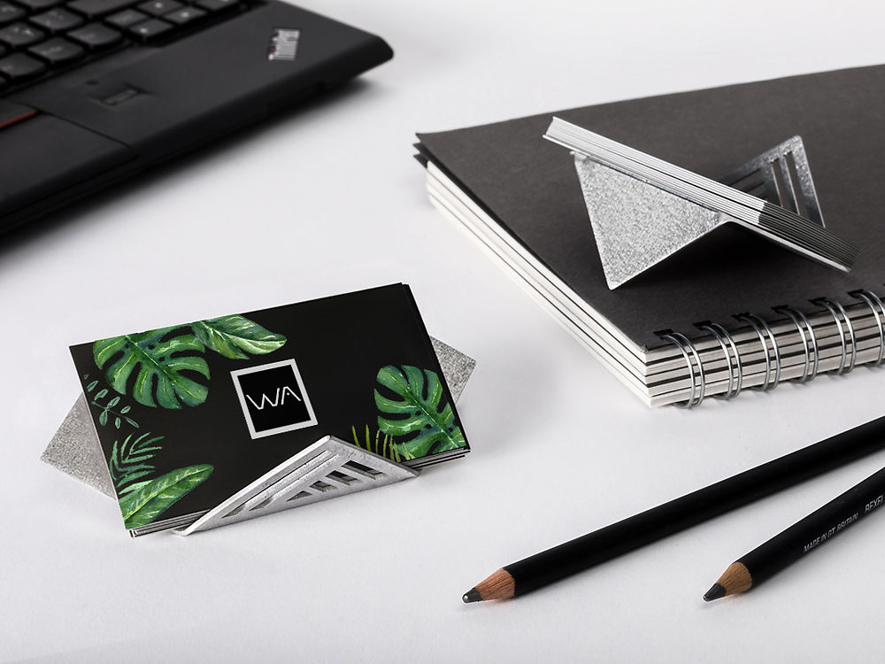 Polly Geometric Business Card Holder - Image 2
