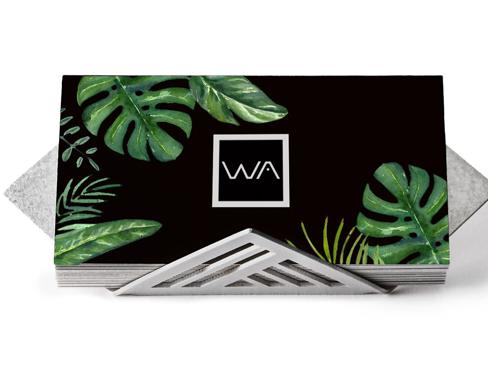 Polly Geometric Business Card Holder