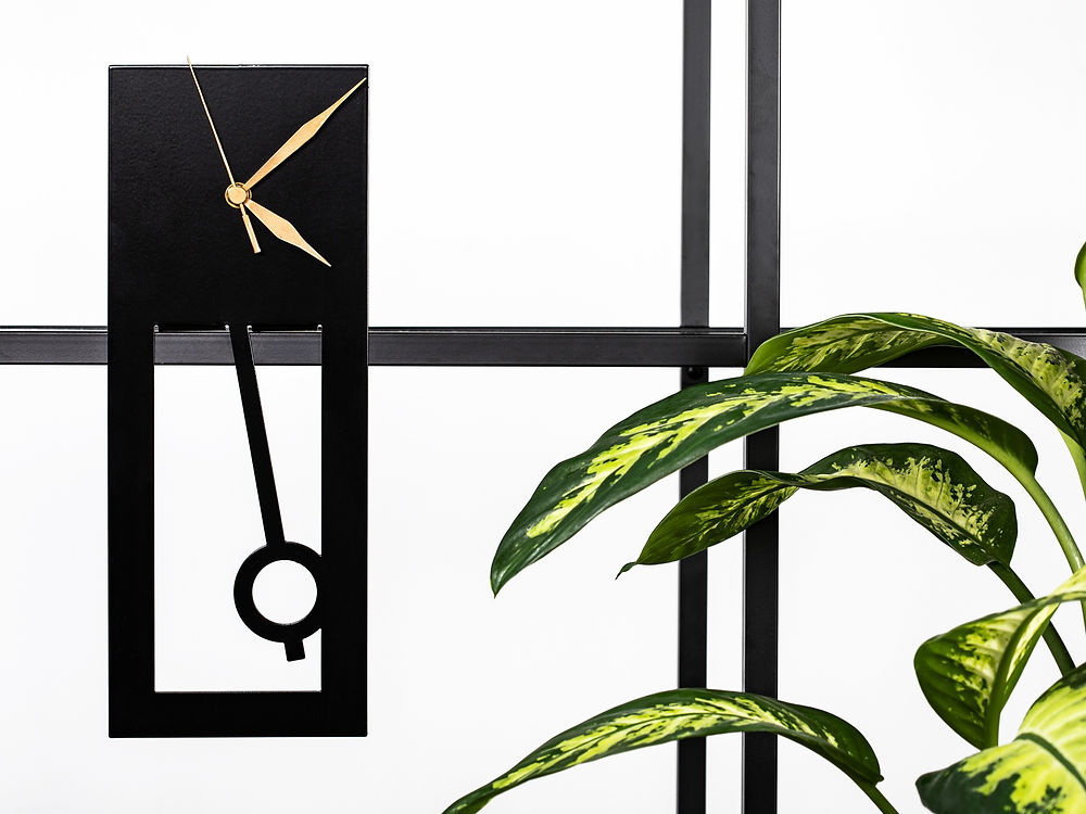 Zman Black Floating Clock