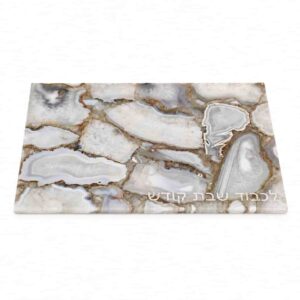Agate Challah Board & Candle Tray