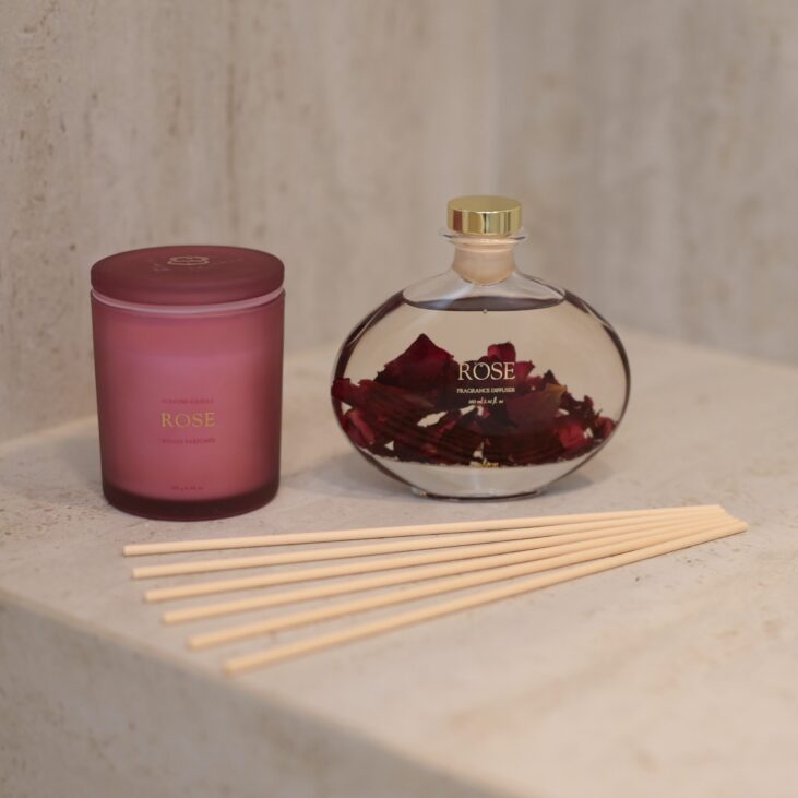 Gift Package | Rose Diffuser and Scent Candle