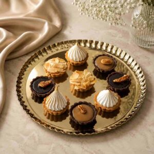 Gift Package | Golden Indulgence - Alessi Tray & Petit Four Collection